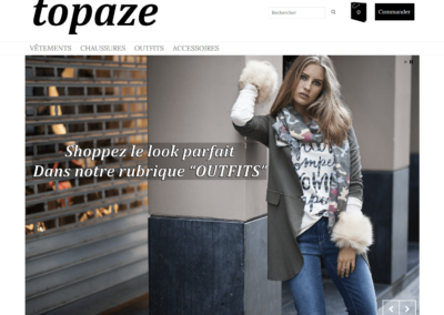 Site e-commerce Topaze