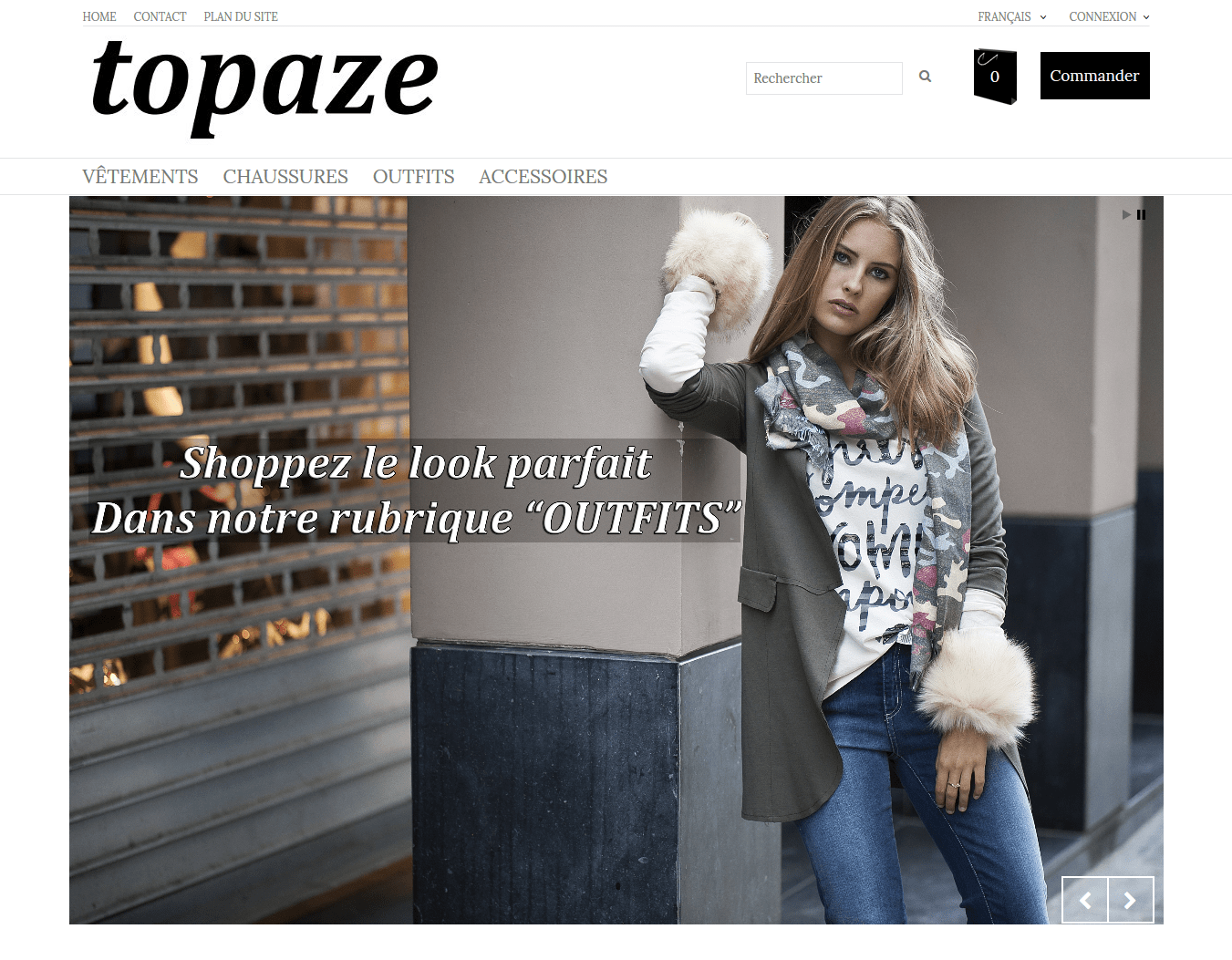 Site e-commerce Topaze