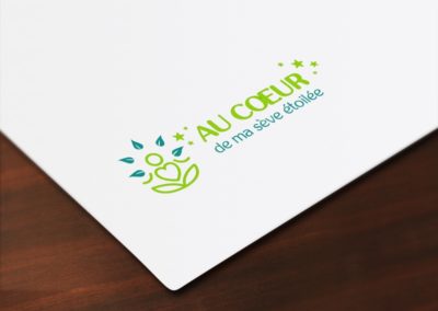 Création du logo de "Au coeur de ma sève étoilée".