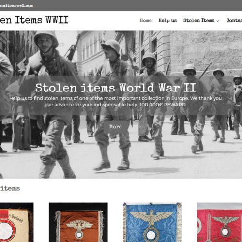 Création site Internet stolenitemsww2.com