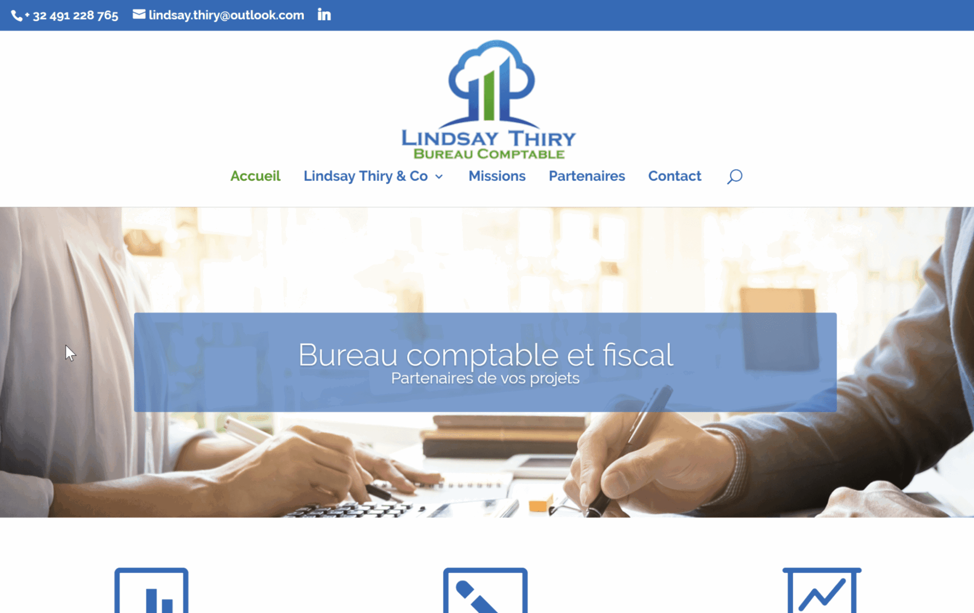 Création site Internet Lindsay Thiry