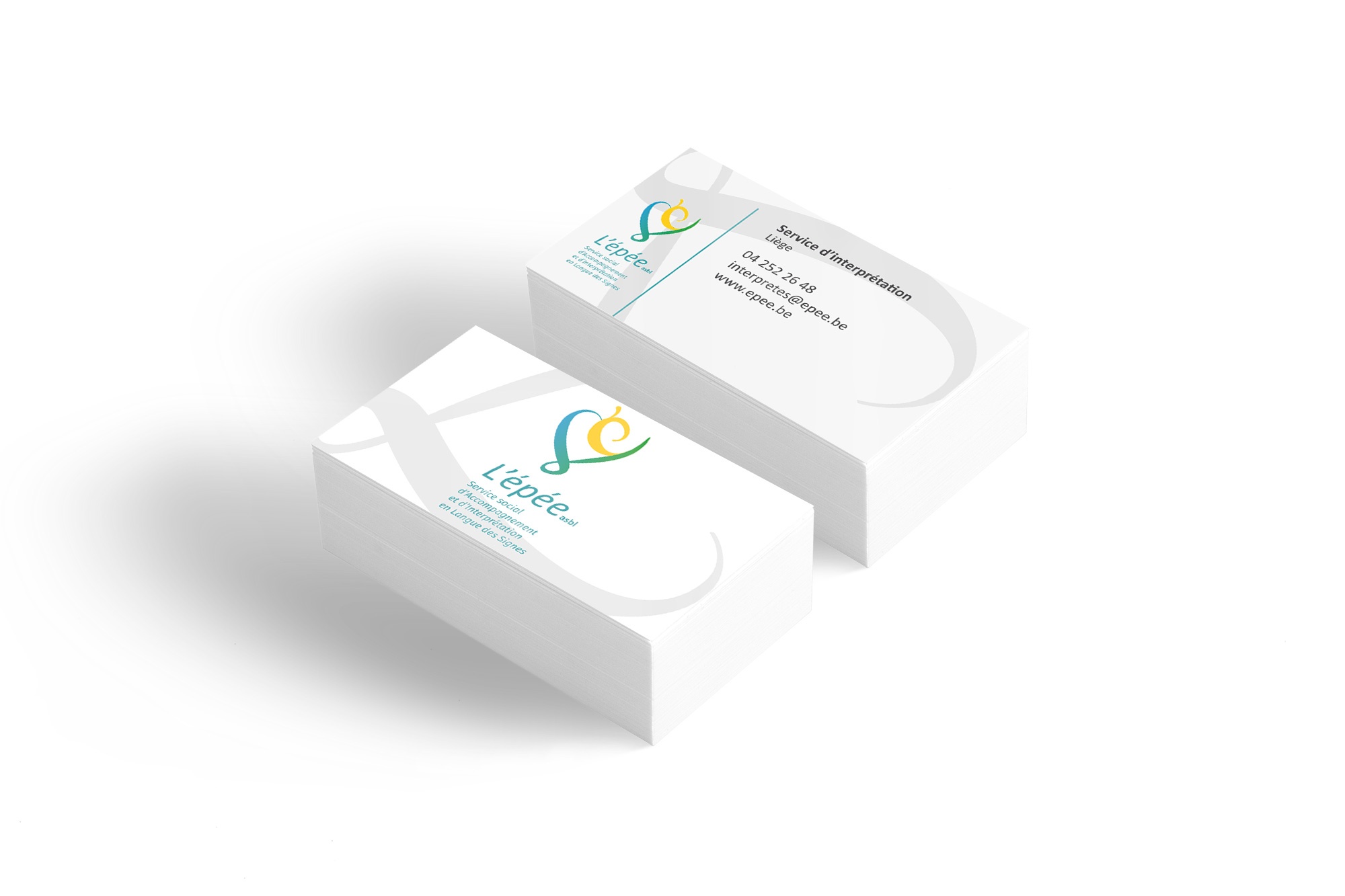 Cartes de visite ASBL Epée