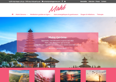 Site Internet Mahé Gérome
