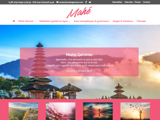Site Internet Mahé Gérome