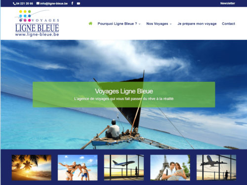 Création du site Internet Voyages Ligne Bleue