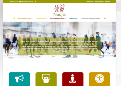 Site Internet ASBL Nadja