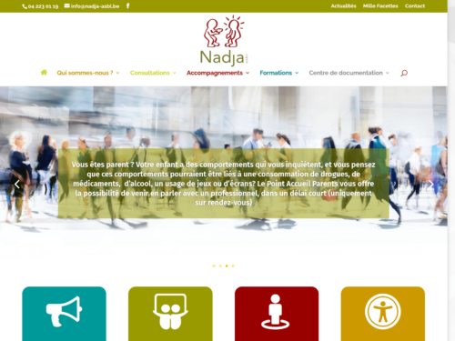 Création site Internet ASBL Nadja