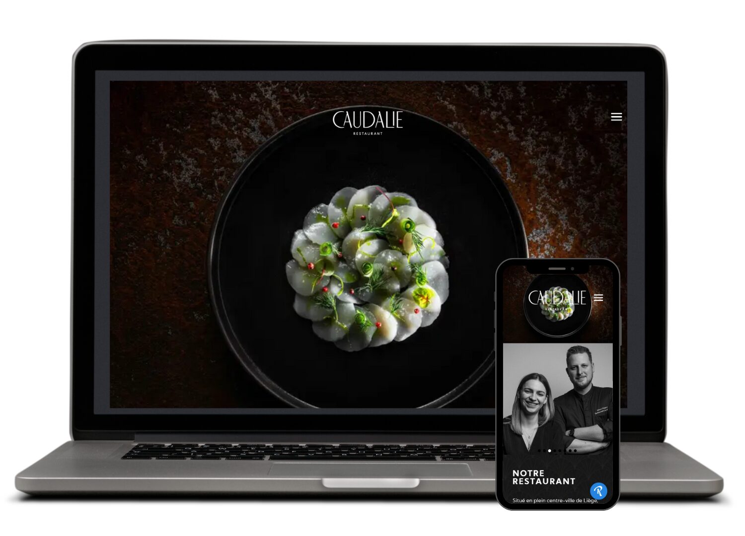 Site Internet Restaurant Caudalie