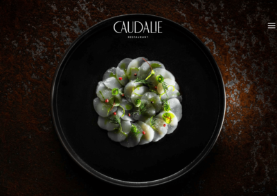 Site Internet Restaurant Caudalie