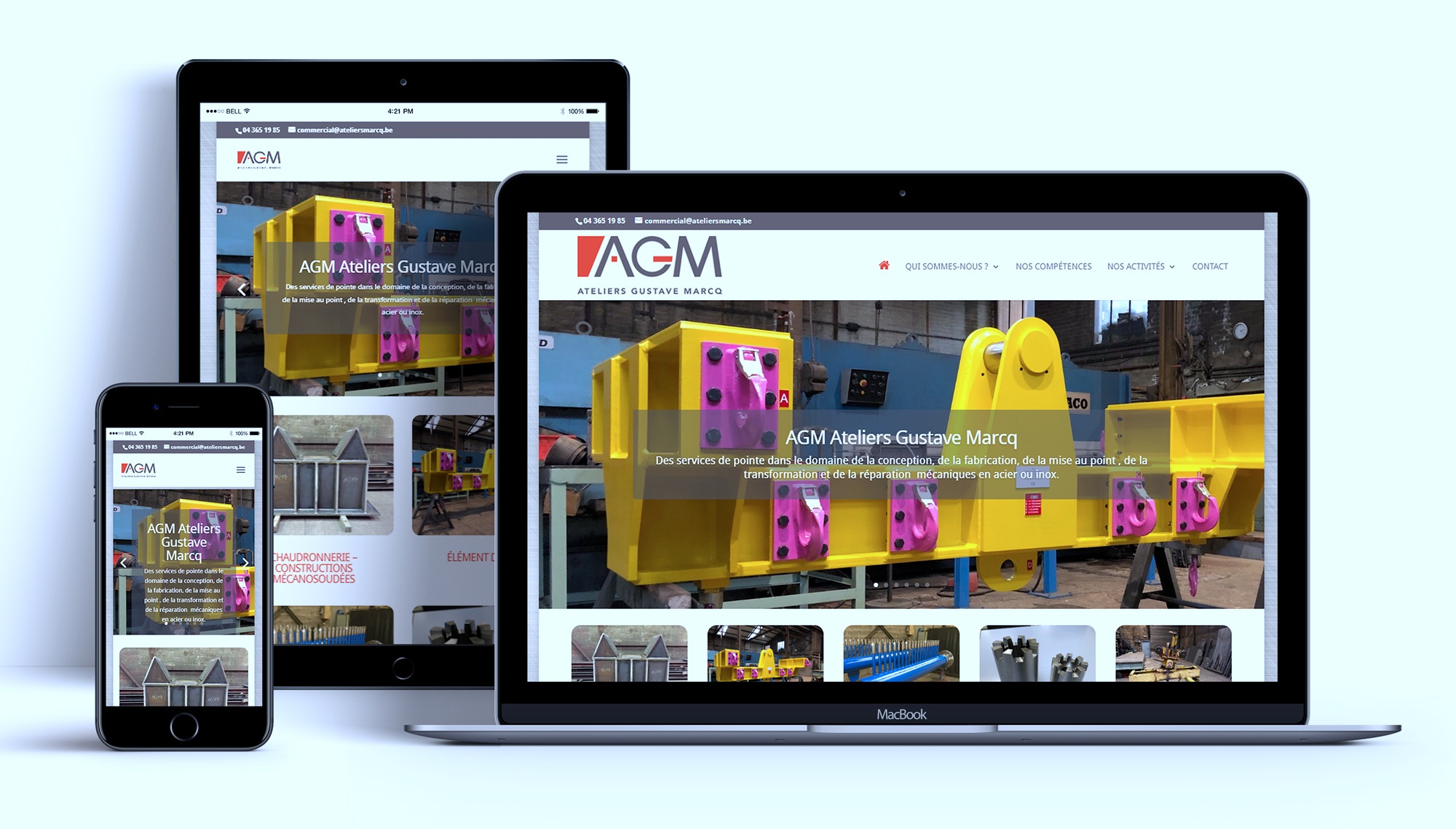 Site Internet Ateliers Gustave Marcq