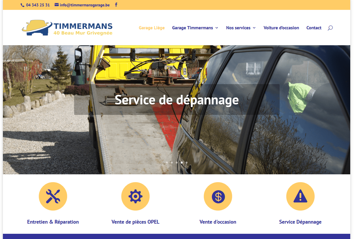 Site Internet Garage Timmermans