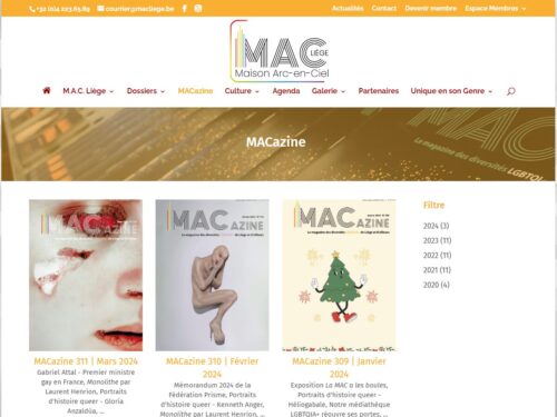 Création site Internet ASBL Mac Liège