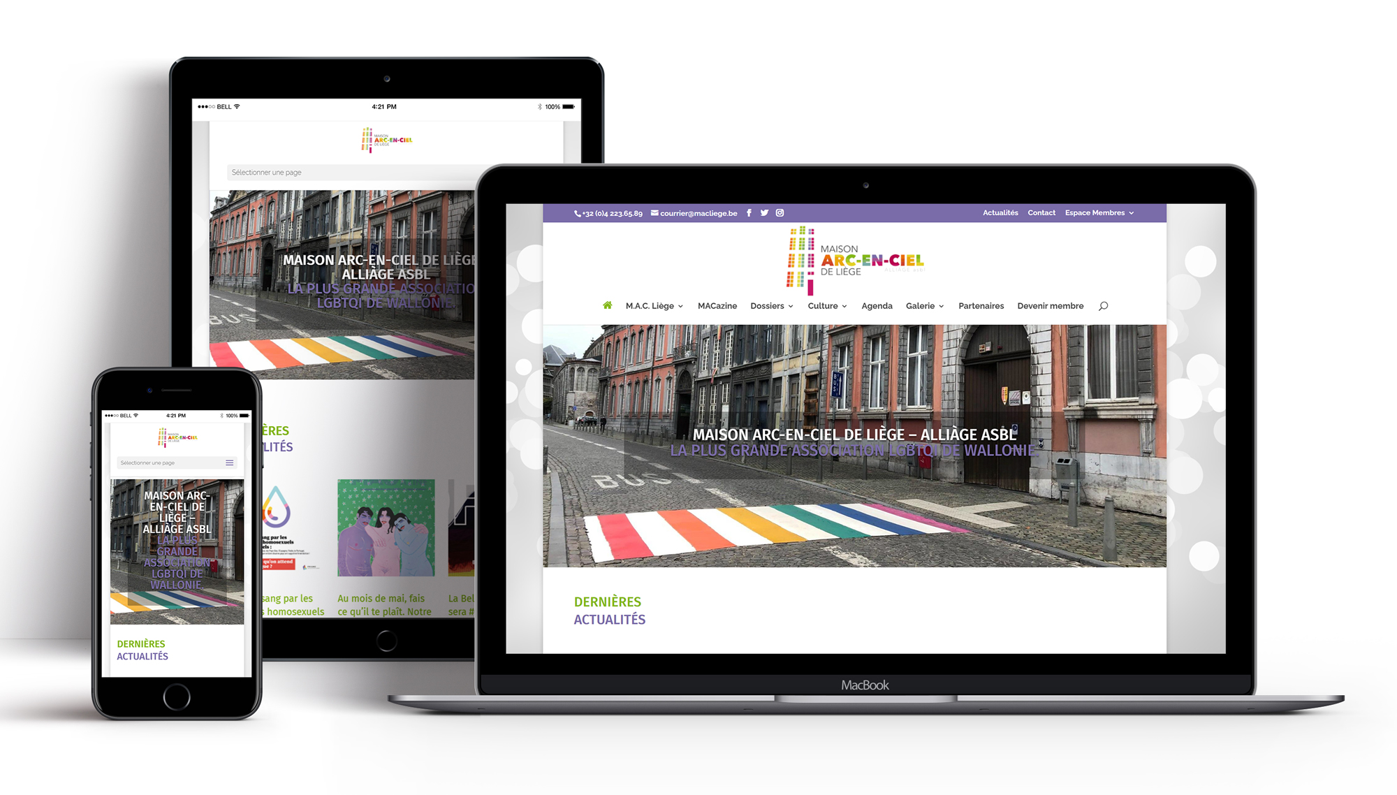 Site Internet ASBL MAC Liège
