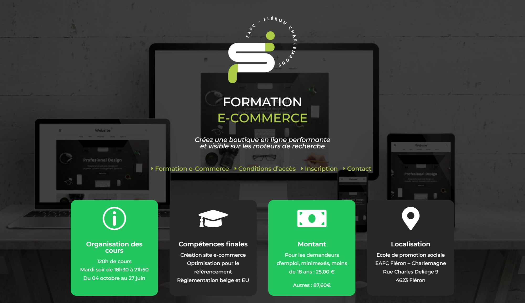 site internet formation ecommerce