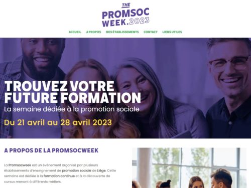 Conception du site Internet de la Promsocweek