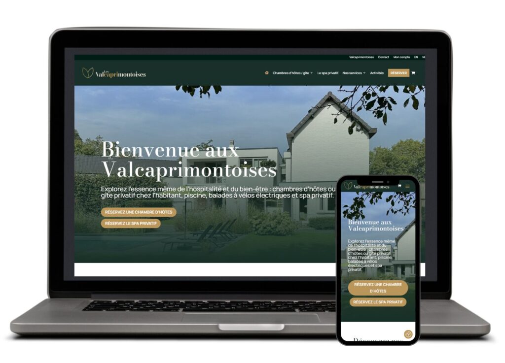Création du site e-commerce du gîte Les Valcaprimontoises