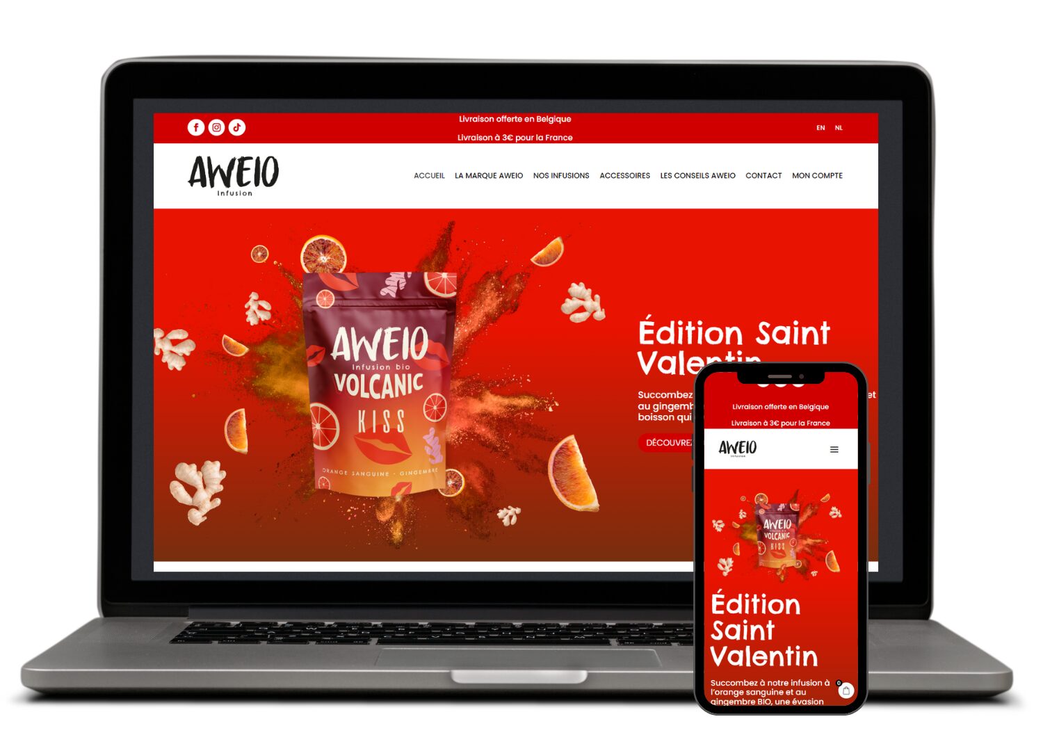 Site e-commerce Aweio