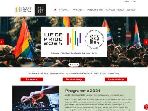 Création du site Internet de la Liège Pride