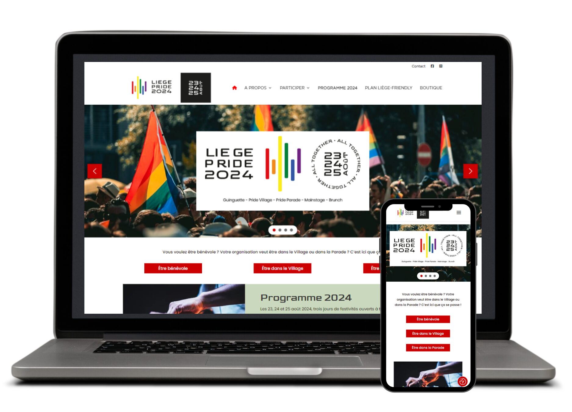 Site Internet Liège Pride