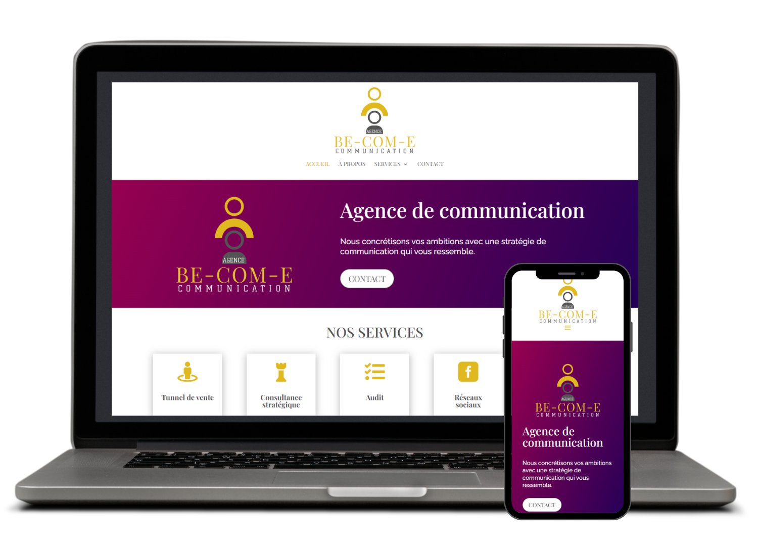 Site Internet BE-COM-E