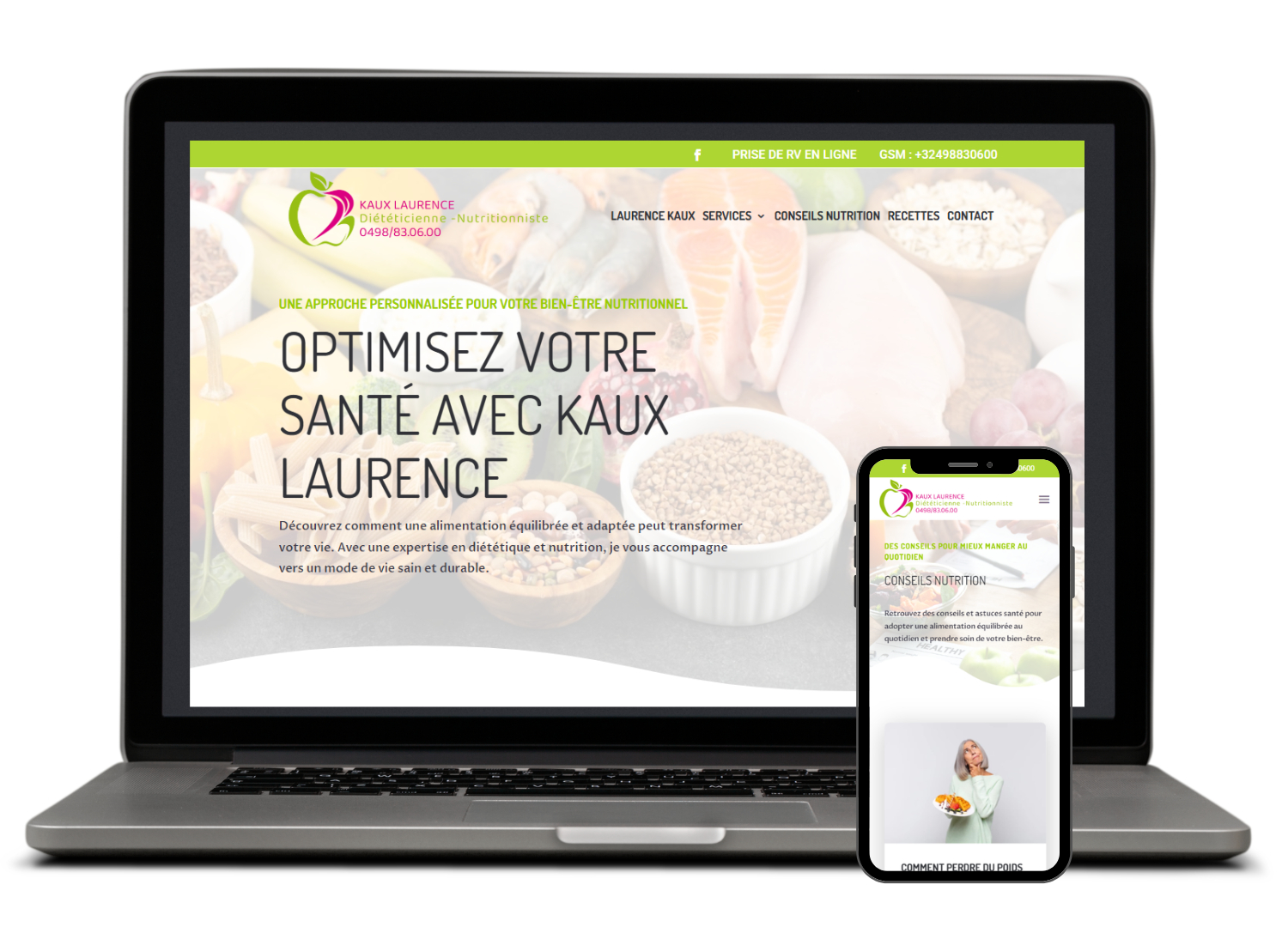 Site web Laurence Kaux Site web Laurence Kaux
